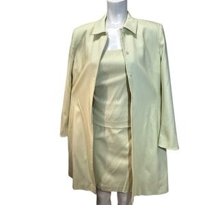 Tahari Three Piece Green Suit